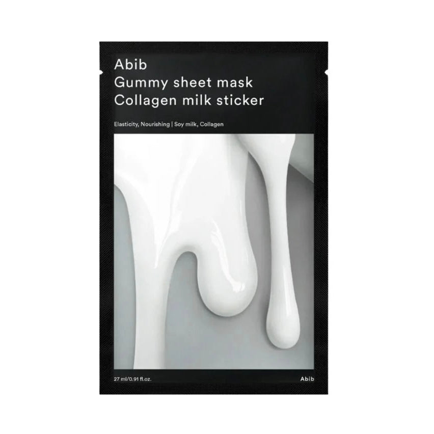 ABIB Gummy Sheet Mask Collagen Milk Sticker | korejska maska s kolagenom i mliječnim proteinom | Peebu