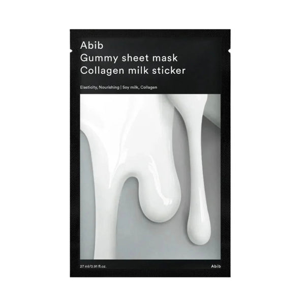 ABIB Gummy Sheet Mask Collagen Milk Sticker | korejska maska s kolagenom i mliječnim proteinom | Peebu