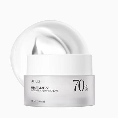 Anua Heartleaf 70% Intense Calming Cream 50ml | korejska krema za smirenje osjetljive kože | Peebu