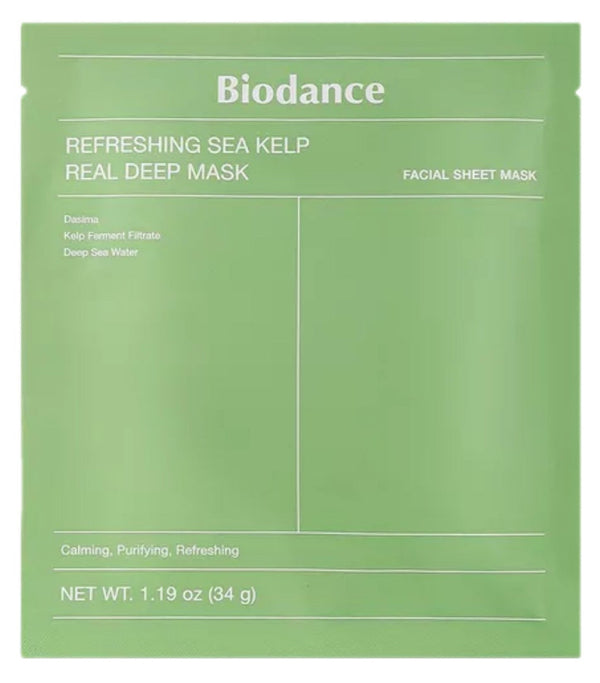 Biodance Refreshing Sea Kelp Real Deep Mask | korejska noćna maska s morskim algama | Peebu