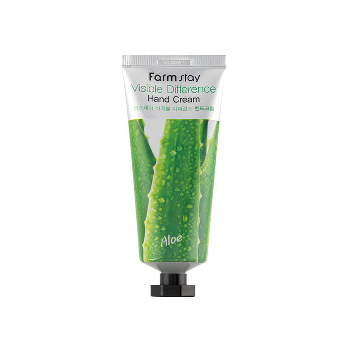 Farmstay Visible Difference Hand Cream Aloe 100g | korejska krema za ruke s aloe verom | Peebu