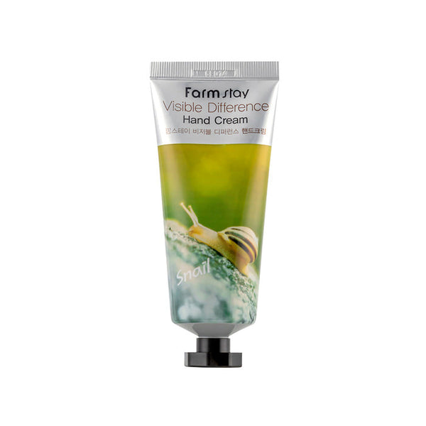 Farmstay Visible Difference Hand Cream Snail 100g | korejska krema za ruke s pužjom sluzi | Peebu