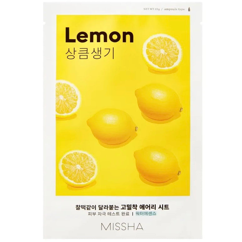 MISSHA Airy Fit Lemon Sheet Mask | korejska maska s vitaminom C | Peebu