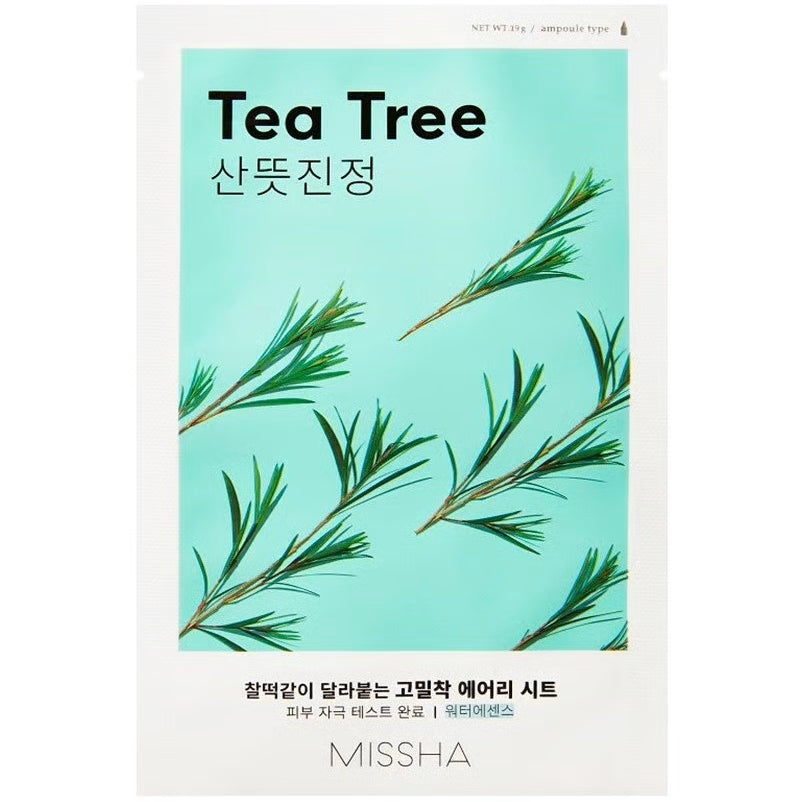 MISSHA Airy Fit Tea Tree Sheet Mask | korejska maska za akne | Peebu