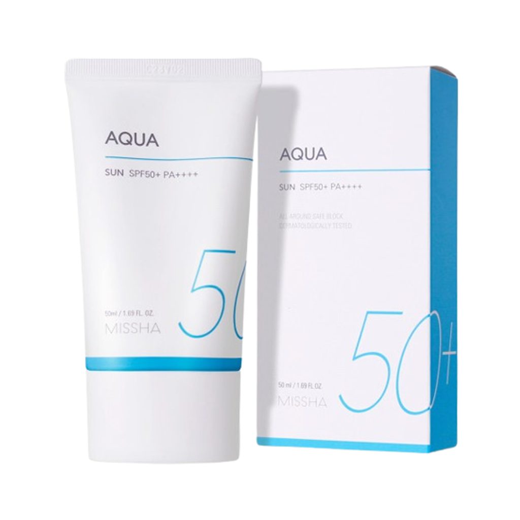 Missha All Around Safe Block Aqua Sun SPF50 | korejska lagana zaštita od sunca | Peebu