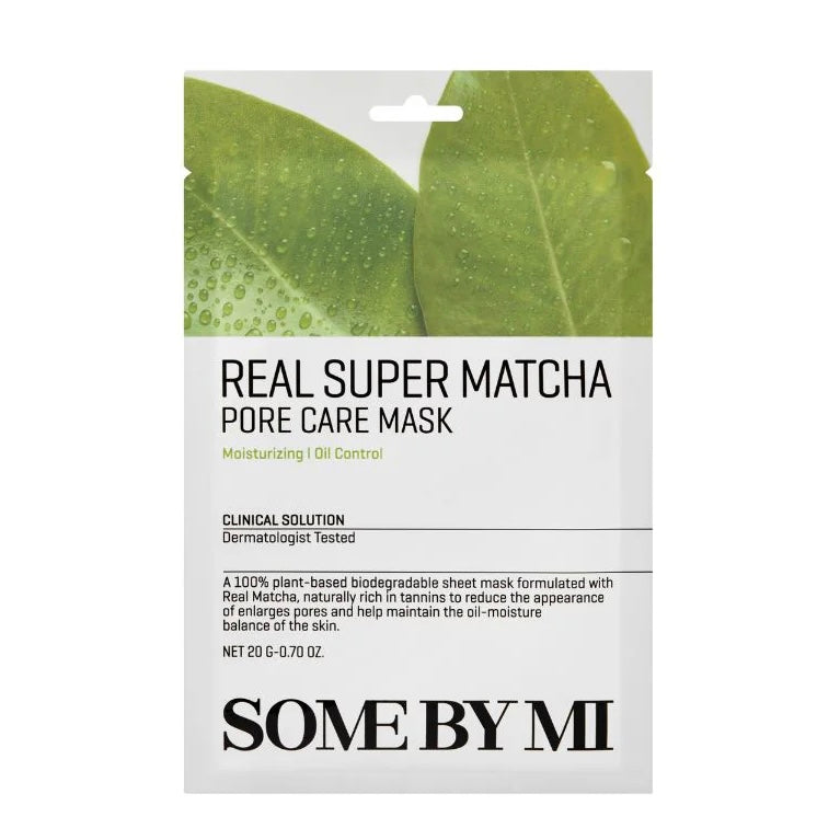 SOME BY MI Real Super Matcha Pore Care Mask | korejska maska za pore | Peebu